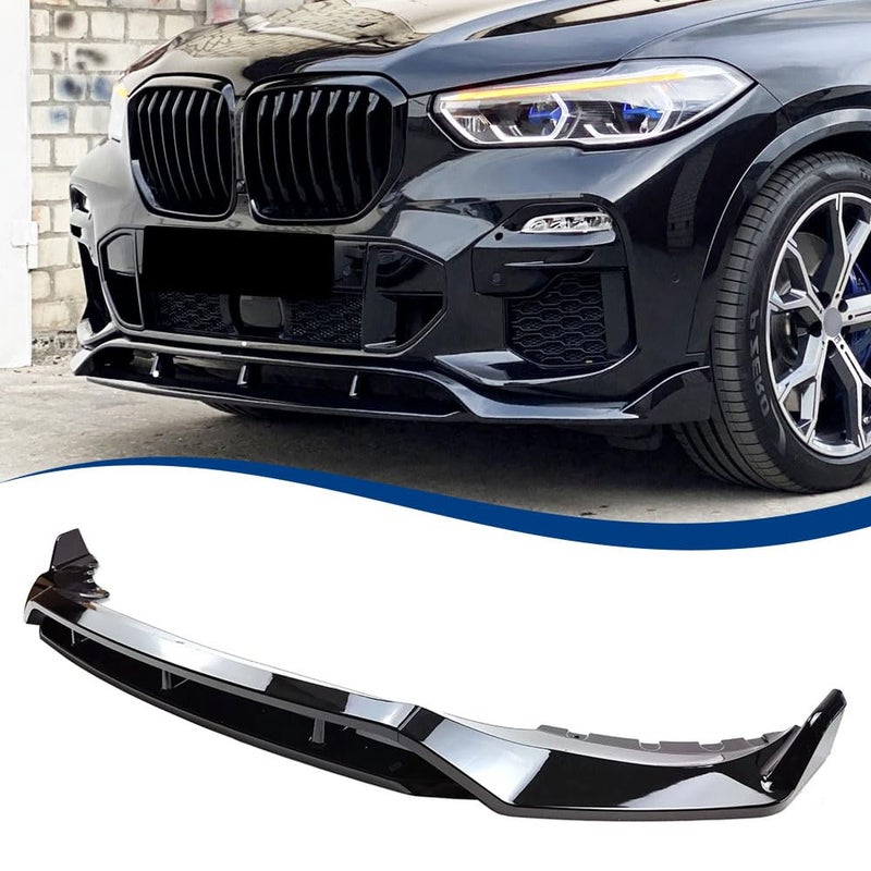 XPHAZZ G05 Front Lip Compatible with 20192023 BMW X5 G05 MSport Model M50i ABS Gloss Black Bumper Spoiler Air Splitter
